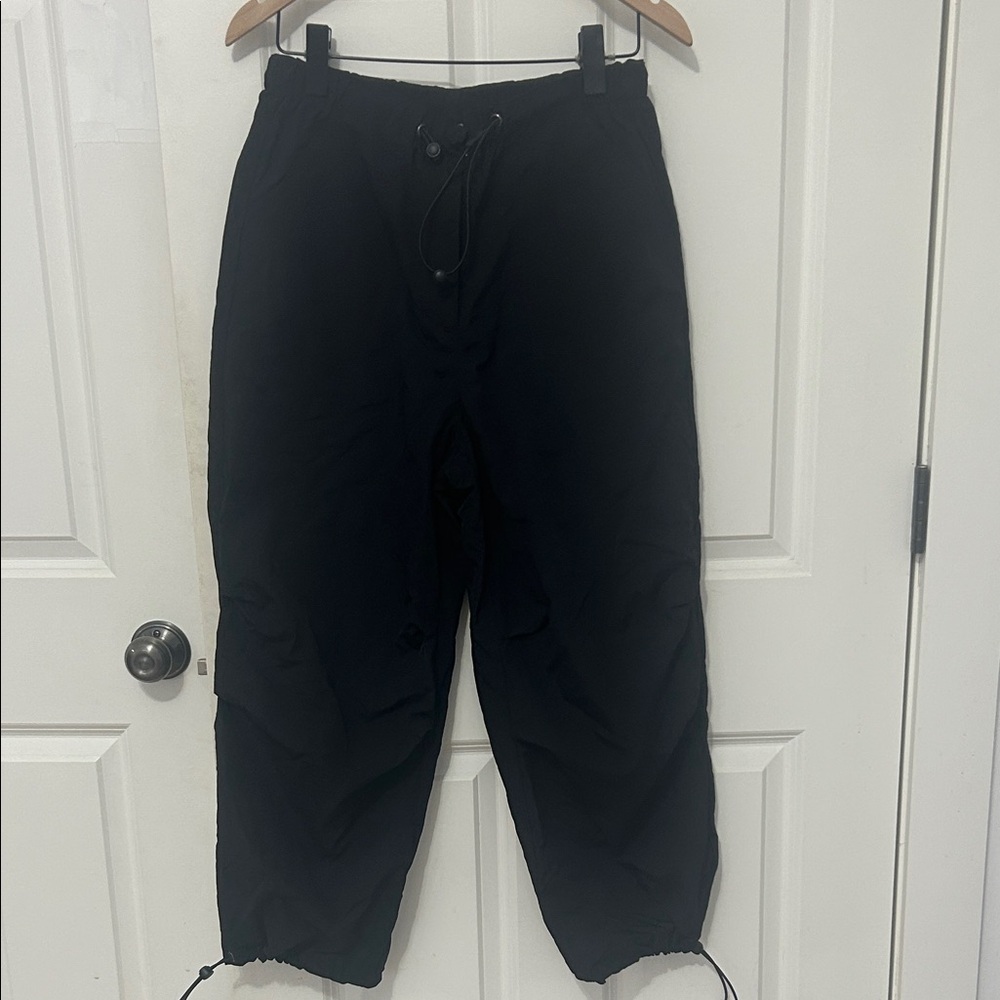 Avec Les Filles women’s nylon Cargo Pants size small black Anthropologie NWT